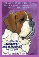 Saint Bernard Artistic Fridge Magnet SaltyPaws.com