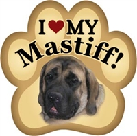 English Mastiff Paw Magnet for Car or Fridge