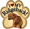 Rhodesian Ridgeback Paw Magnet for Car or Fridge