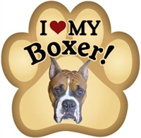 Boxer Paw Magnet for Car or Fridge