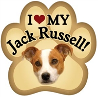 Jack Russell Paw Magnet for Car or Fridge