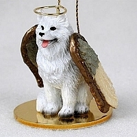 Samoyed Angel Ornament