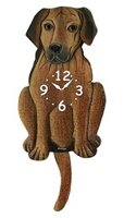 Rhodesian Ridgeback Wagging Tail Clock www.SaltyPaws.com