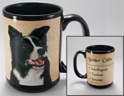 Border Collie Coastal Coffee Mug Cup www.SaltyPaws.com