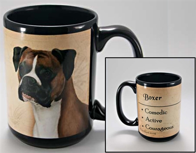 Boxer Uncropped Coastal Coffee Mug Cup www.SaltyPaws.com