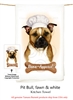 Pit Bull Brown and White Uncropped Flour Sack Kitchen Towel