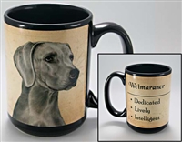 Weimaraner Coastal Coffee Mug Cup www.SaltyPaws.com