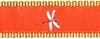 Dragonfly Orange Ribbon Dog Collar SaltyPaws.com
