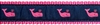 Whale Pink and Navy Ribbon Dog Collar SaltyPaws.com