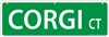 Corgi Street Sign "Corgi Ct"