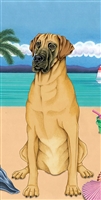 Great Dane Dog Beach Towel www.SaltyPaws.com