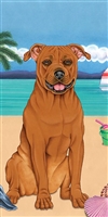 Pit Bull Dog Beach Towel www.SaltyPaws.com