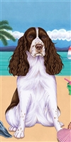 Springer Spaniel Dog Beach Towel www.SaltyPaws.com