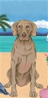 Weimaraner Dog Beach Towel www.SaltyPaws.com