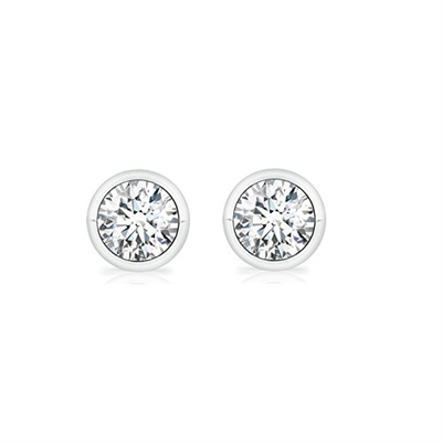 1/3ctw. Bezel Set Martini Diamond Studs