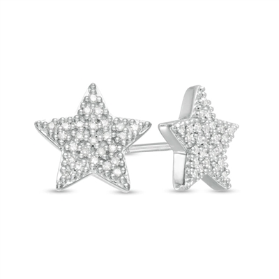 1/4ctw. StarShine Diamond Stud Earrings