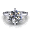 Six Prong Round Edge Solitaire Engagement Ring 1Â¾ct.