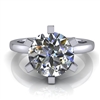 Six Prong Round Edge Solitaire Engagement Ring 2ct.