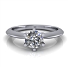 Six Prong Knige Edge Solitaire Engagement Ring Â½ct.