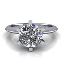 Six Prong Knife Edge Solitaire Engagement Ring 1Â¼ct.