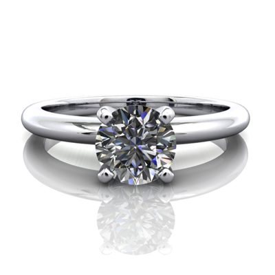 Classic Four Prong Solitaire Engagement Ring 1/2ct.
