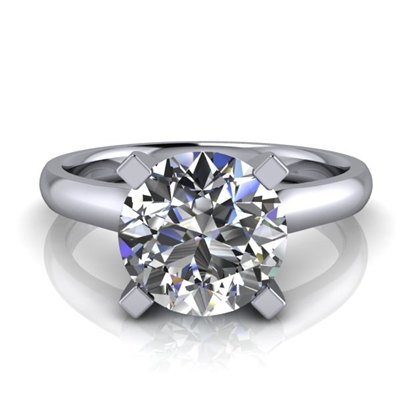 Four Prong Classic Solitaire Engagement Ring 1Â¾ct.