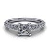 Princess Cut Classic Shared Prong Engagement Ring Â½ct.