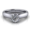 Royal Crown Round Solitaire Engagement Ring Â½ct.