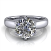 Royal Crown Round Solitaire Engagement Ring 1Â½ct.