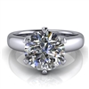 Royal Crown Round Solitaire Engagement Ring 2ct.