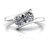 Kaylee Two Stone Diamond Ring