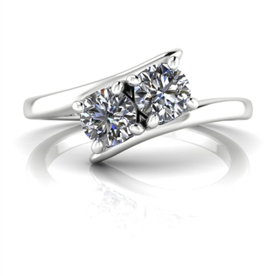 Kaylee Two Stone Diamond Ring
