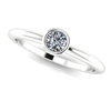 Jaqueline 14k Mini Bezel Diamond Ring 1/10ctw.