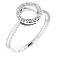 Diamond Circle Ring