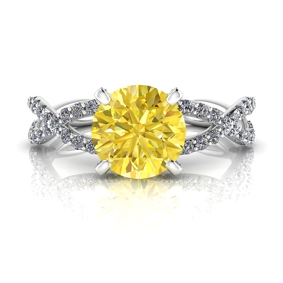 "Mia" Yellow Sapphire Ring