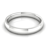 Men's Half Round Classic Wedding Band 3MM