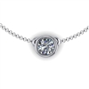 Bezel Set Diamond Necklace 1/4ct.