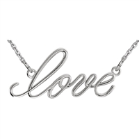 14k "Love" Script Necklace