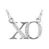 "XO" Diamond Necklace .08ctw.