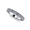Shared Prong Channel Set Diamond Band with Milgrain Finish Â¼ctw.
