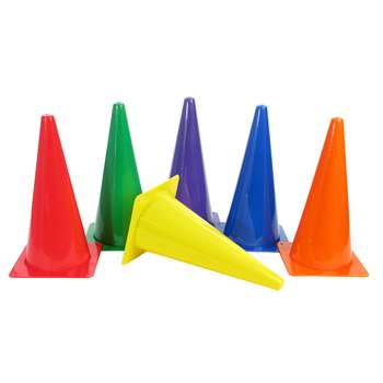 Rigid Plastic Cones 15&quot; Set Of 6, AEPYTB021