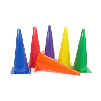 Rigid Plastic Cones 18&quot; Set Of 6, AEPYTB022