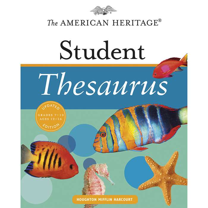 The American Heritage Student Thesaurus Updated Edition By Houghton Mifflin