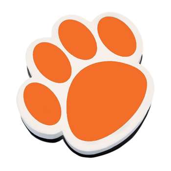 Magnetic Whiteboard Eraser Orange Paw By Ashley Productions