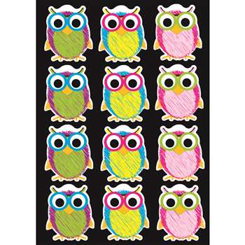 Die-Cut Magnet Scribble Owls, ASH10088