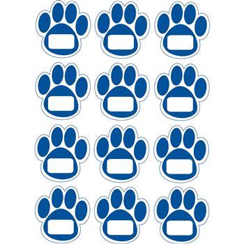 Magnetic Die-Cut Blue Paws, ASH10105