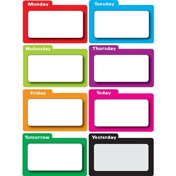 Shop Magnetic Time Organizers Color File Days Of Week - Ash10127 By Ashley Productions