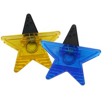 Magnet Clips Assorted Blue/Gold Star Clips By Ashley Productions