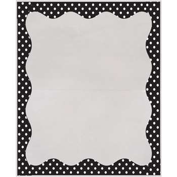 B/W Dots Border 3 1/2 X 5 Clear View Self Adhesive, ASH10409