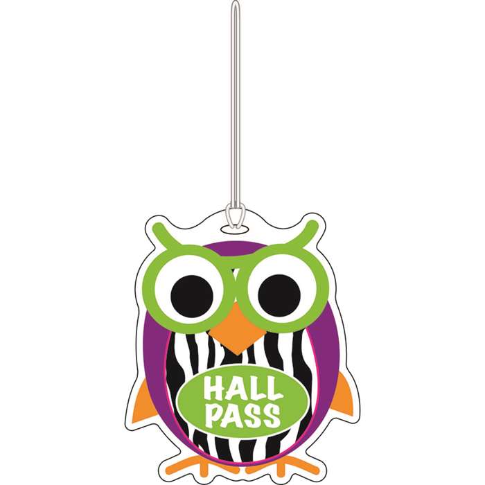 Colorful Owl Hall Pass By Ashley Productions